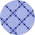 thumbnail image 1 of Ahgly Company Indoor Round Patterned Pastel Blue Area Rugs, 3' Round, 1 of 6