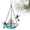 Blue, variant on Hanging Solar Bird Bath Fountains, Solar Powered Cascading Outdoor Water Fountain, Hanging Bird Bath with Flowing Water, Decorative Garden Yard Patio Bird Bath Fountain