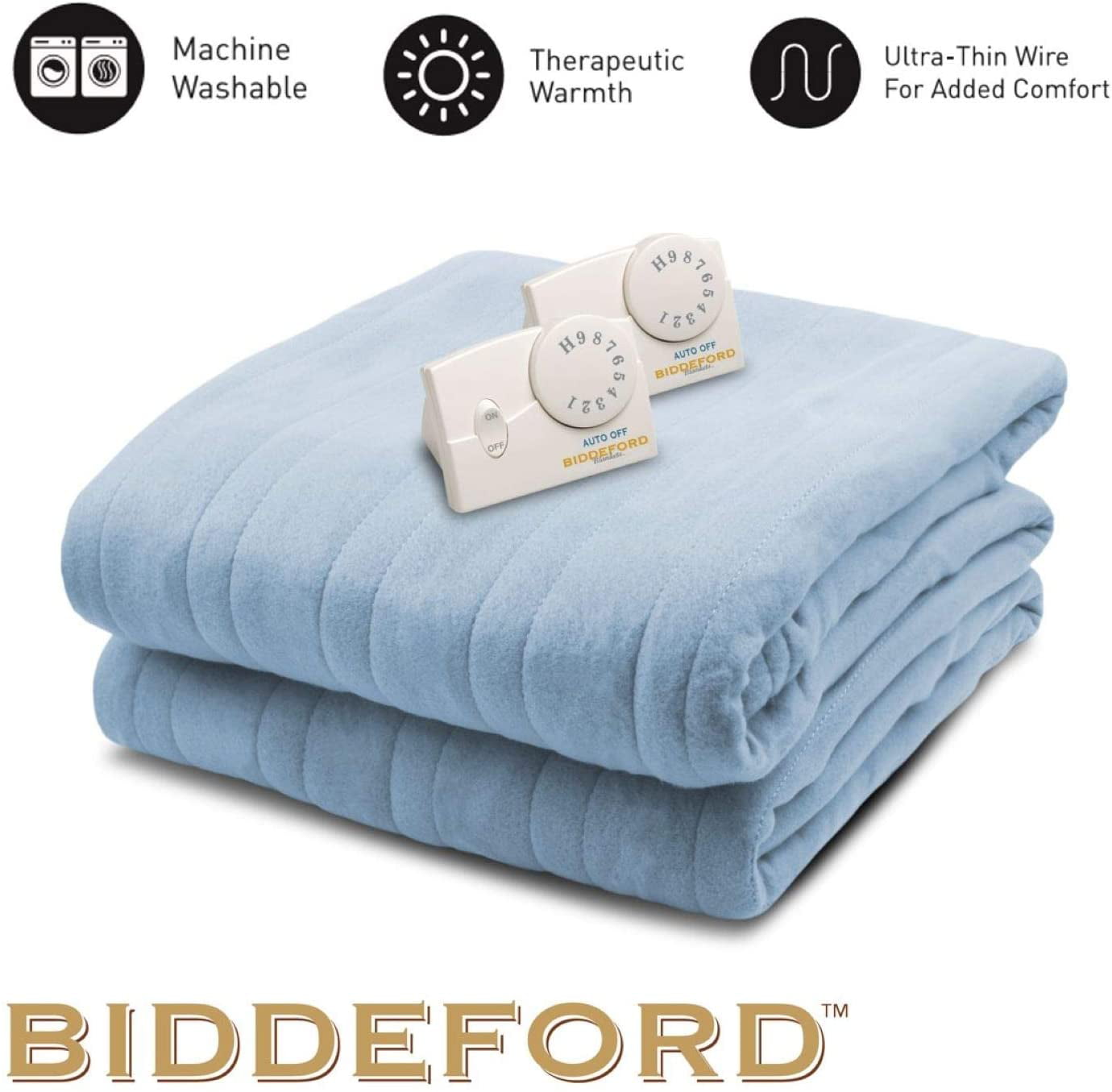 Biddeford Blankets Comfort Knit Heated 