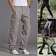 thumbnail image 4 of Pantalones informales de algodón para hombre, Pantalón recto, holgado, con bolsillo, elástico, de trabajo, de marca, otoño, 4 of 4