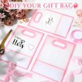thumbnail image 2 of 4pcs Transparent Gift Bags With Ribbons Suitable For Baby Shower Graduation Wedding Bridal Party Birthday Party Business Occasions With Cut Out Handles Reusable P, 2 of 4