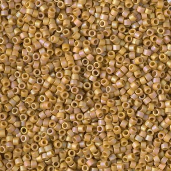 Miyuki Delica Seed Beads DB2303 11/0 Opaque Glazed Honey Bee Matte AB 7.2 Grams