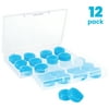 12 Pairs (24 pcs) of Soft Moldable Silicone Earplugs for Kids, Adult, Sleep, Swim - Wax - SNR 27dB