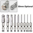 thumbnail image 2 of 1pc Ball End Hex Screwdriver Bit Metric Hex Bit 50mm Long Magnetic Driver Bit, 2 of 7