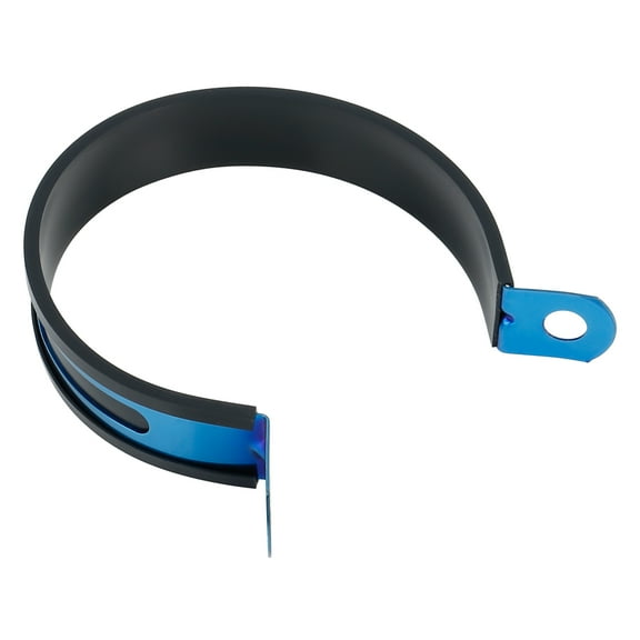Durable Blue 89mm/3.50" Exhaust Down Pipe Clamp Bracket Fastener for Motorcycle