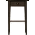 thumbnail image 3 of Glory Furniture Dalton 1 Drawer/Shelf Bedroom Nightstand End Table, Gray, 3 of 7