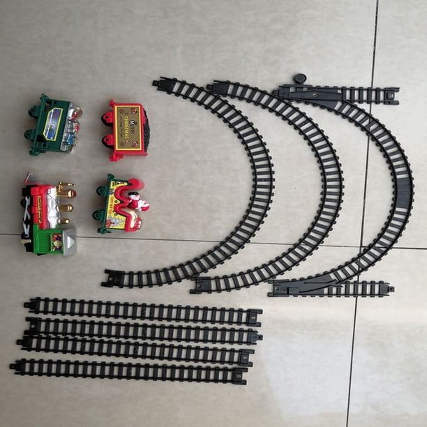 Tren de Navidad con luces Música Tren eléctrico Tren de juguete para fiesta Prop JShteea libre de BPA