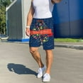 thumbnail image 7 of Bixox Men's Merry Christmas 1 printed lightweight casual shorts, soft sleep shorts with pockets., 7 of 7