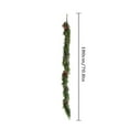 thumbnail image 3 of Guirnalda Navidea De Agujas De Pino, Ciprs Y Bayas Rojas, Hecha Con Materiales Naturales De Hoja Perenne, 60 Cm De Largo, Ideal Para Decoracin Festiva En Interiores Y Exteriores, Paquete, Ukhbmc, 3 of 9