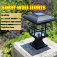 thumbnail image 1 of Langgg Solar Pillar Lights Waterproof Fence Light Solar Outdoor Column Lamp warm light, 1 of 6