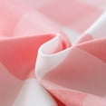thumbnail image 4 of XWZO Short Kitchen Curtains 3 Pieces Set, Semi Sheer Light Filtering Checkered Tier and Valance Window Curtains Set, Pink, 52W x 18L (1 Panel) + 26W x 24L (2 Panels), 4 of 7