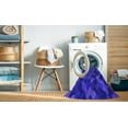 thumbnail image 2 of Ahgly Tapis d'Intérieur Lavable en Machine Carré Bleu Vif, 6 Pieds Carré, 2 of 7