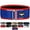 Blue Flag, variant on IBRO Quick Locking Premium Weight Lifting Belt - Powerlifting, Cross Training for Men and Women - 4 Inch Back Support, Metal Buckle - Professional Fitness, Olympic Lifting, Deadlift Red XL