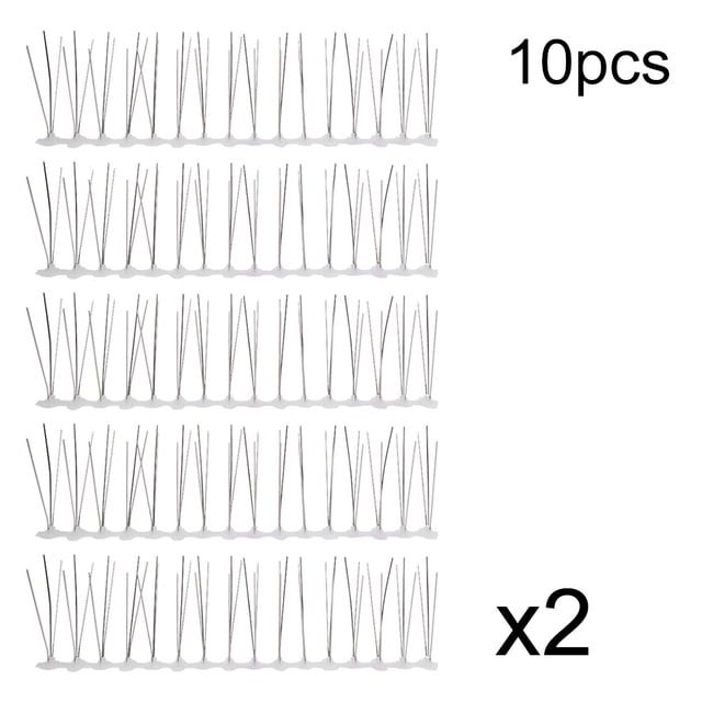Pico antipájaros de acero inoxidable NikouMX 10 Uds 30cm