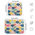 thumbnail image 3 of Geometric Colorful Shell Pattern Dish Drying Mat Absorption Pad Kitchen Drainer for Counter Dinning Table 16" x 18", 3 of 8