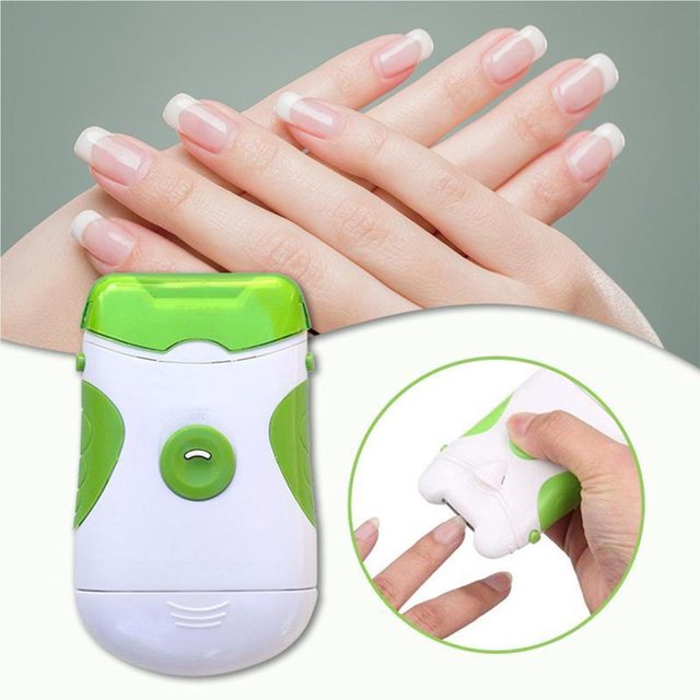 Qarigey Cortauñas eléctrico y lima de uñas Herramienta electrónica de manicura y pedicura Juegos de manicura Qarigey CE004480-00