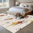 thumbnail image 5 of Colorful Stars 8x10 Area Rug for Living Room Sectional Sofa, Vintage Red Yellow Black Star Shiny Diamonds Linen Texture Washable Non Slip Large Rectangle Area Rug, 5 of 9