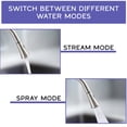 thumbnail image 6 of Strictly Sinks Traditional Pull Down Kitchen Faucet Nickel 360° Swivel Spout Spray & Stream Modes, 6 of 8