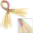 thumbnail image 3 of 62 Pcs Bamboo Circular Needles Set for Beginners, 18 Pairs Wired Circular Needles for Knitting Yarn Flat Round Projects, Knitting and Crochet Supplies with Case, 24 Inch Sweater Needle,Gray, 3 of 5