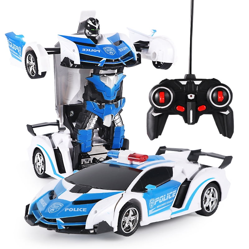 Buy New Police RC Car Transforming Robot Toy for 416 Yrs Old Kid