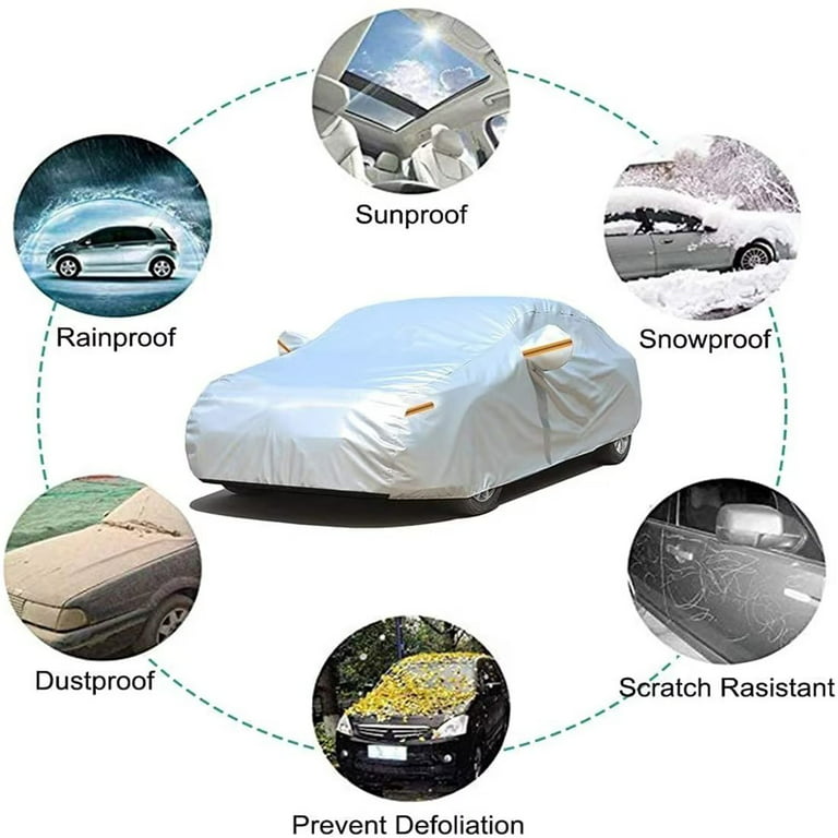 KouKou Car Cover Custom Fit Volkswagen Eos from 2006 to 2015, Oxford Full  Exterior Cover Waterproof All Weather, Silver 