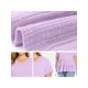 thumbnail image 5 of GRACE & GRANDEUR Blusas de verano de mujer en tallas grandes, tops de babydoll para Pascua, con textura, de capas, plisadas, con cuello en V, de manga corta, ajuste suelto, peplum 2X púrpura, 5 of 6