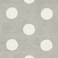 thumbnail image 3 of SAFAVIEH Kids Polka Dots Wool Area Rug, Grey/Ivory, 4' x 6', 3 of 6