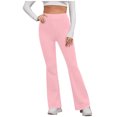 thumbnail image 4 of REALiKUN Flare Leggings for Women High Waisted Seamless Yoga Pant Wide Leg Workout Athletic Gym Leggings, 4 of 8
