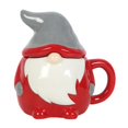 thumbnail image 1 of Something Different - Taza Navidad Diseño Gonk con Tapa (Rojo, Gris), 1 of 4