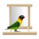 thumbnail image 1 of Herramientas y mejoras para el hogar Espejo de juguete Jaula Decoración Juguete interactivo Loros Suministros Estimula la curiosidad y el entretenimiento Espejo de pie, 1 of 9