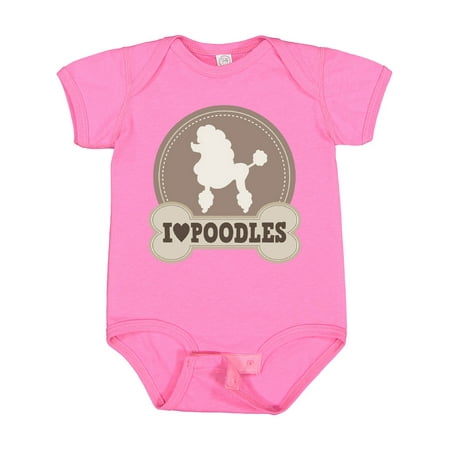 

Inktastic Poodle Dog Lover Gift Baby Girl Bodysuit