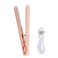 thumbnail image 2 of Deago 2-in-1 Mini Curling Wand Flat Iron Hair Straightener, Mini Dual Purpose Curling Flat Iron, Portable Travel Curling Wand for All Hair Types (Pink), 2 of 9