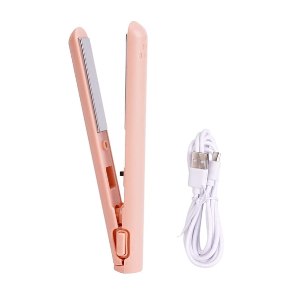 Spencer Mini Hair Straightener Curler, 2 in 1 Flat Iron Hair Style Tool, Rapid 30-Second Heat-Up, Constant Temperature, and Ceramic Coating