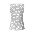 thumbnail image 5 of Lsque Rabbit And Cloud Printed Workout Tank Tops for Women, Athletic Sports Tank Tops, Compression Sleeveless Dry Fit Shirts,Sleeveless Yoga Shirt-, 5 of 9