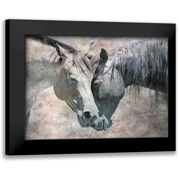 Schell, Jennie Marie 14x11 Black Modern Framed Museum Art Print Titled - Horse Love Rustic