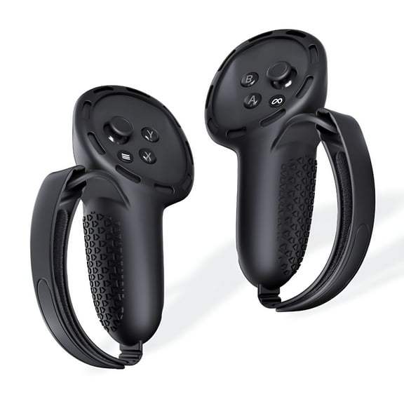 BESTSKY Controller Grips Cover for VR Accessories, Anti-Slip Texture, Silicone Controller Grips Cover with Adjustable Knuckle Straps