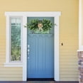 thumbnail image 5 of Artificial Olive Wreath for Front Door, Lifelike Faux Olive Leaf Wreath with Olive Fruits, All Season Farmhouse Greenery Door Hanging Wreath for Entryway Wall Window Wedding Home Decor, 5 of 6
