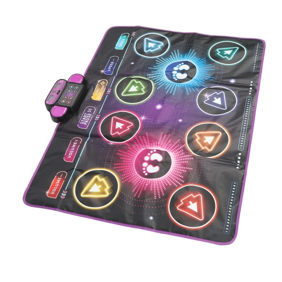 Dance Mat, Dual Player Dance Game Mat Multiple Levels Interactive for Party