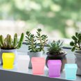 thumbnail image 6 of LEORX 60 Set of Square Plastic Flower Pots for Indoor Planting with Moisture Collection, 6 of 8