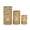 Gold Tree Hurricane Cylinder S/3 6", 9", 12"H, variant on DecMode 3 Holder Bronze Metal Tree Branch Cutout Candle Lantern with Gold Interior, Set of 3