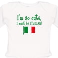 thumbnail image 4 of Inktastic So Cute Italian Boys or Girls Long Sleeve Baby Bodysuit, 4 of 5