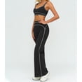 thumbnail image 3 of PISONIC Womens Workout Set Two Piece U Back Color Block Sports Bra Matching High Waist Leggings Gym Work Pilates Outfits, 3 of 6