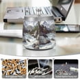 thumbnail image 6 of Yayeee Ashtray with Lid for Cigarette Smokeless Stainless Steel Home Ash Holder, River and Mountains, 6 of 7