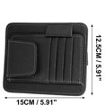 thumbnail image 3 of Car Sun Visor Organizer Auto Interior Accessories Car Sunglass Holder Pocket Storage Pouch Organizer Adjustable Black, 3 of 5