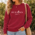 thumbnail image 4 of Jollimate He Is Risen Sweatshirt, Christian Easter Crew, Religious Gift Sweatshirt, Jesus Lover Gift, 4 of 6