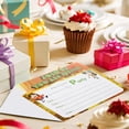 thumbnail image 2 of 16-Piece set with envelopes and stickers for monster birthday invitations, town party invitations, blank name party invitation cards, birthday party decorations, 2 of 6