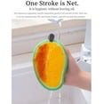 thumbnail image 3 of 4pcs Dishwashing Sponges, Cute Fruit Shape Thickened Kitchen Sponges, Multifunctional Wipe Decontamination Lightweight Cleaning Dish Sponge Cleaning Dish Kitchen Tools, 3 of 5