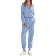 thumbnail image 1 of Conjunto Deportivo PRETTYGARDEN 2 Piezas Azul Claro Talle S, 1 of 7