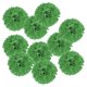 thumbnail image 1 of Uxcell 4" Pom Poms de papel duradero para decoración de fiestas de boda, color verde, paquete de 10, 1 of 6