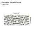 thumbnail image 3 of Uxcell 73x30mm Black Print Perforated Shrink Bands Fits Cap Diameter 1.69to1.81", Clear, 500Pcs, 3 of 6